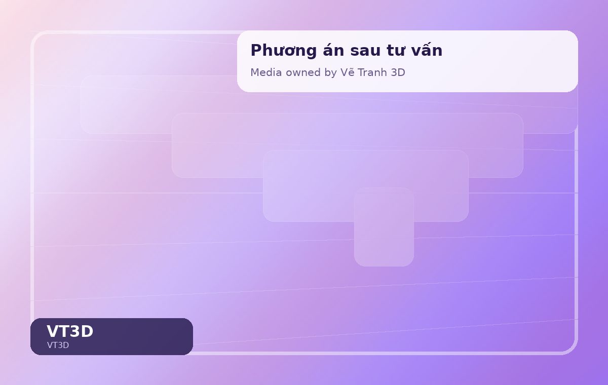 Phương án sau tư vấn trong quy trình tư vấn Vẽ Tranh 3D