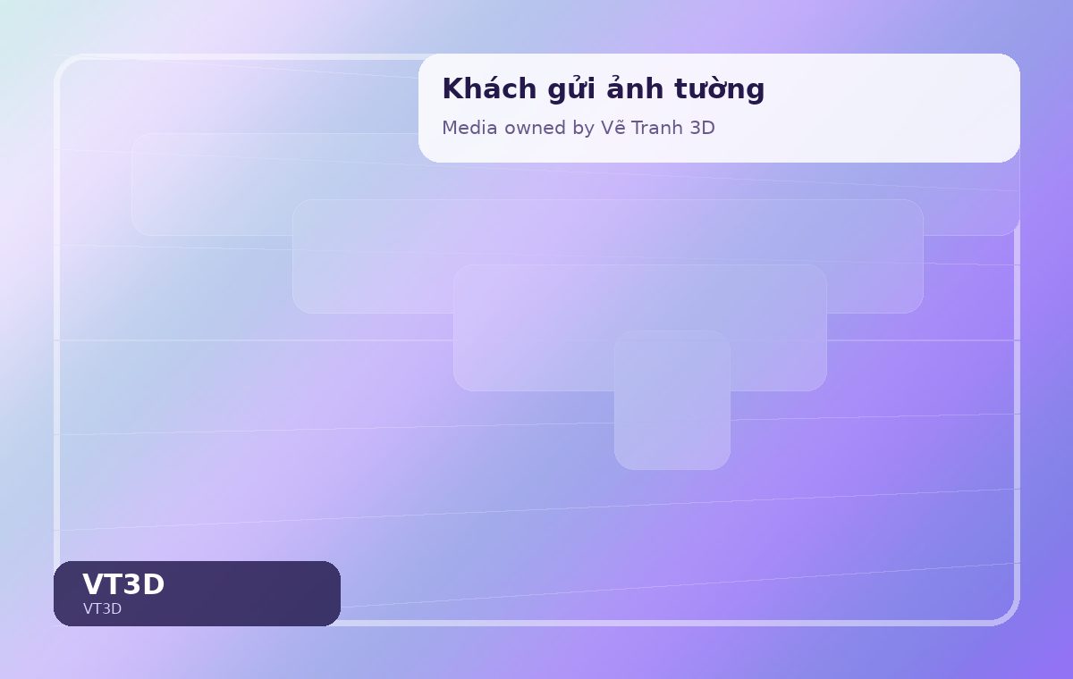Khách gửi ảnh tường trong quy trình tư vấn Vẽ Tranh 3D